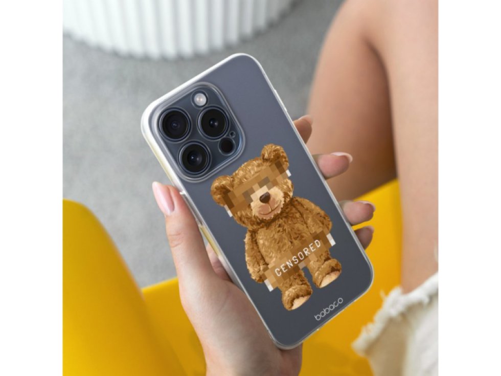 Ochranný kryt na iPhone 12 Pro MAX - Babaco, Teddy Censored 001 BPCTEDDY8507