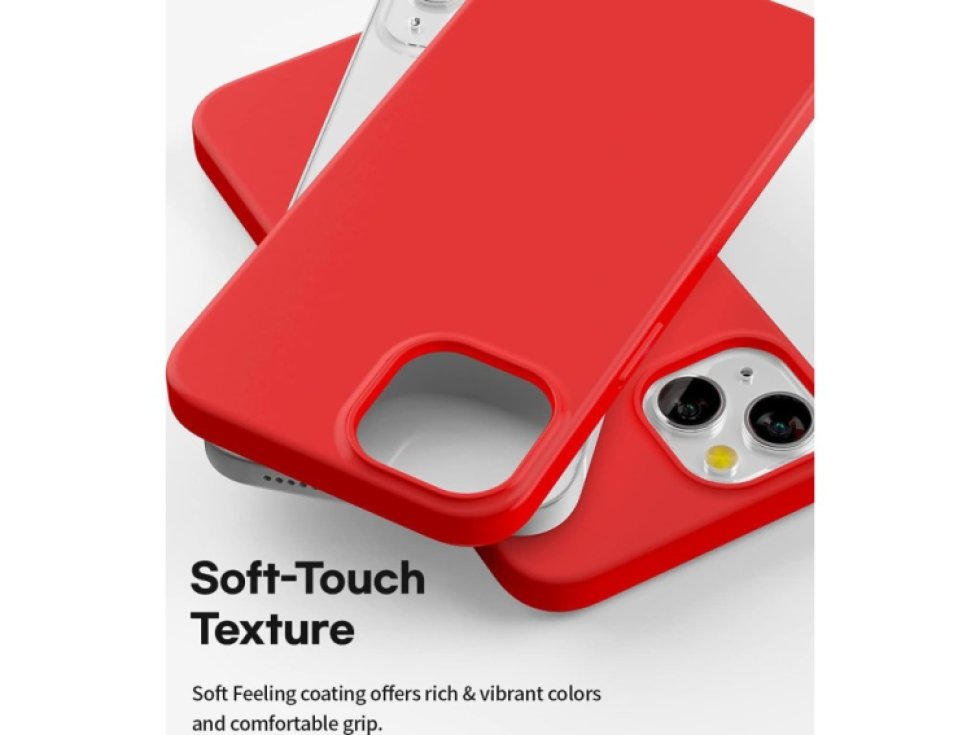Ochranný kryt pro iPhone 13 - Mercury, Soft Feeling Red