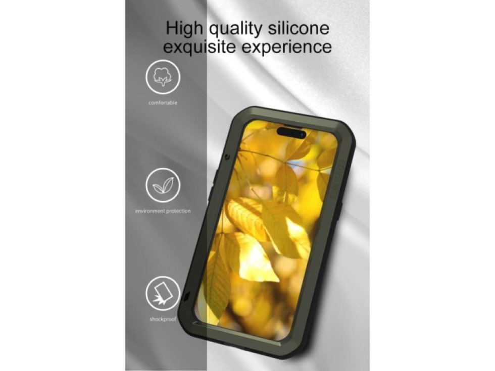 Ochranný kryt na iPhone 15 Pro MAX - LOVE MEI, Powerful Black