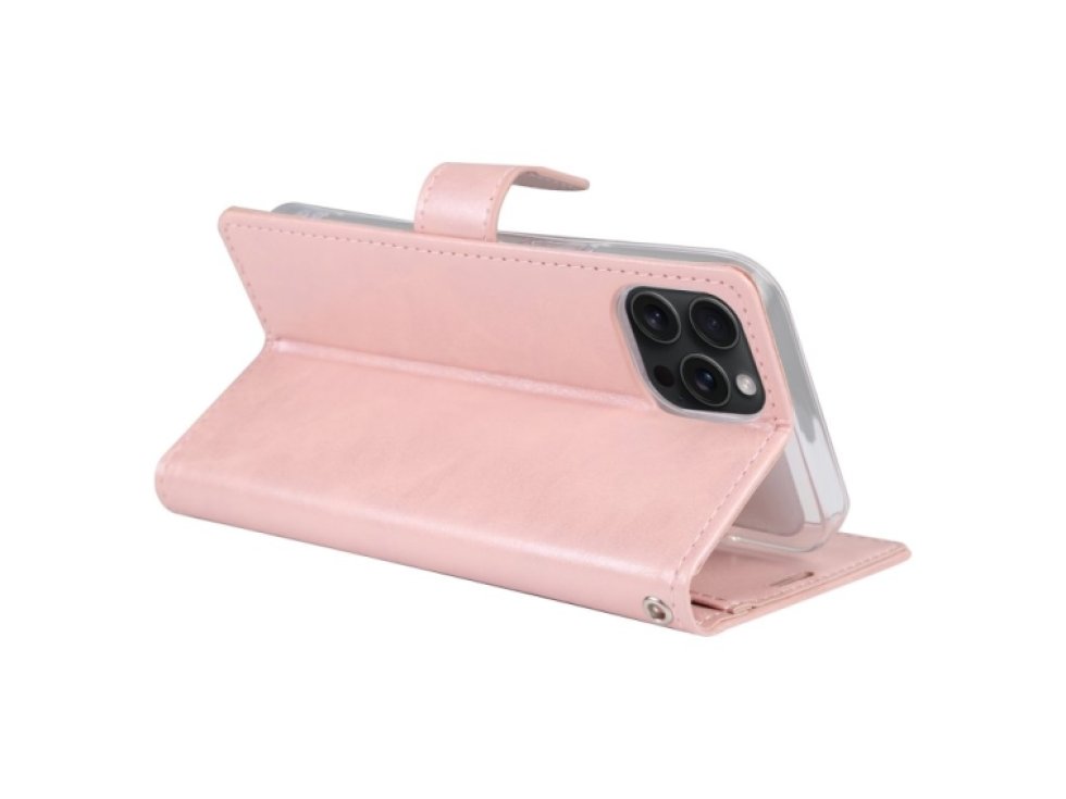 Ochranné pouzdro na iPhone 15 Pro - Mercury, Bluemoon Diary Rose