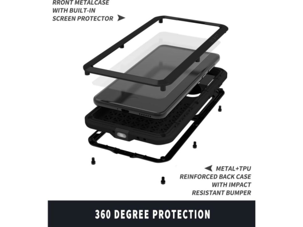 Ochranný kryt na iPhone 15 PLUS - LOVE MEI, Powerful Black