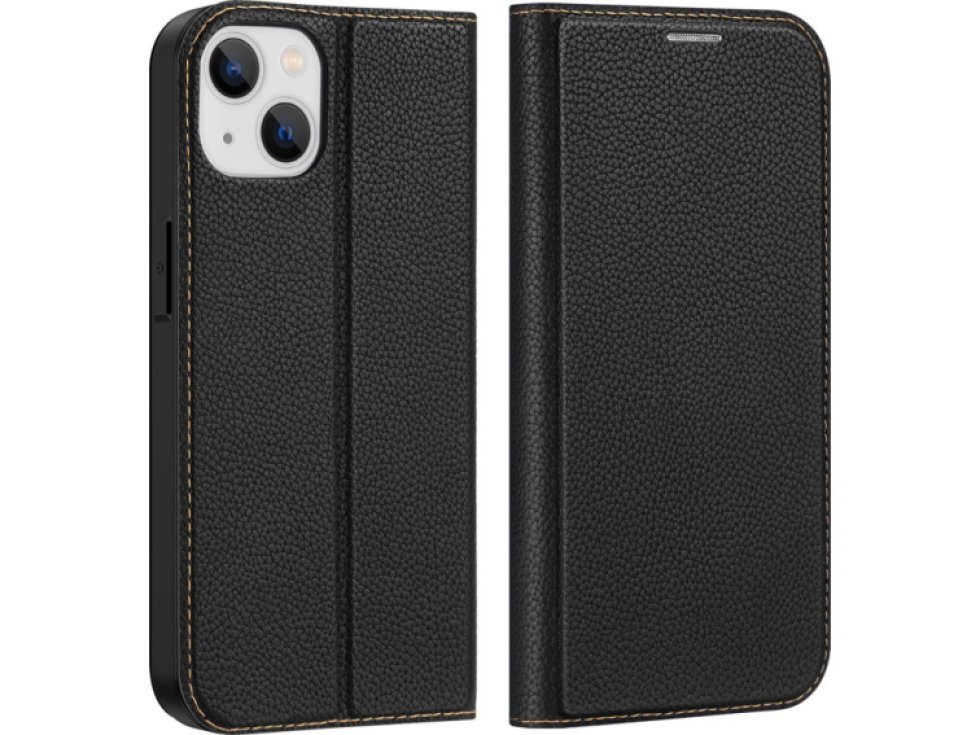 Knížkové pouzdro pro iPhone 14 - DuxDucis, SkinX2 Black