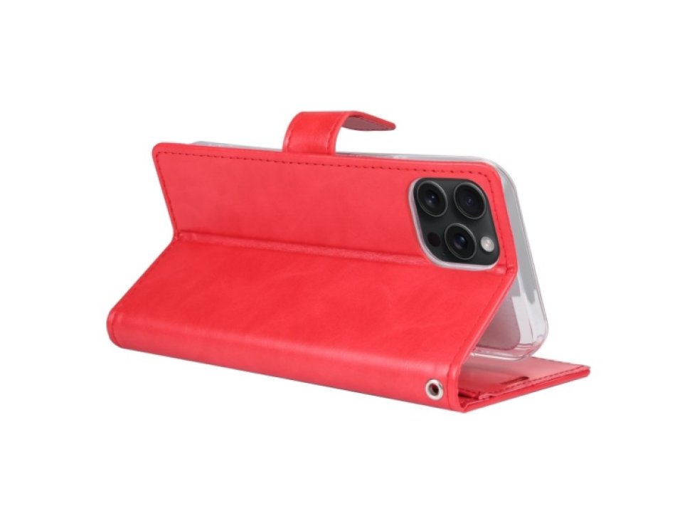 Ochranné pouzdro na iPhone 15 Pro MAX - Mercury, Bluemoon Diary Red