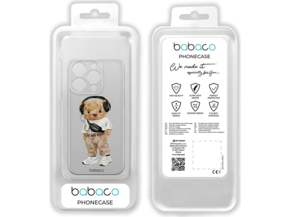 Ochranný kryt na iPhone 13 - Babaco, Teddy Trendy 001 BPCTEDDY22521