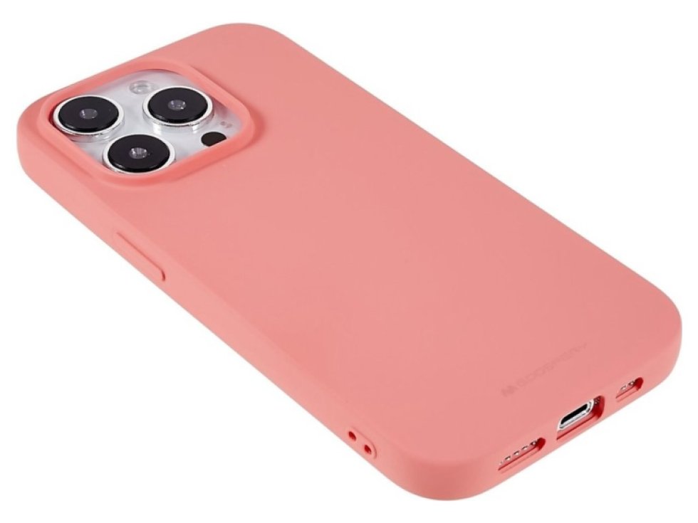 Ochranný kryt na iPhone 15 Pro - Mercury, Soft Feeling Pink