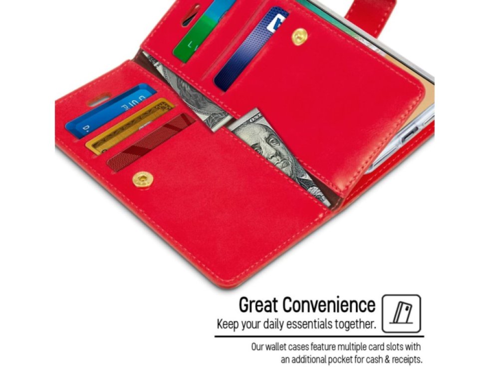 Knížkové pouzdro na iPhone 11 - Mercury, Mansoor Diary Red