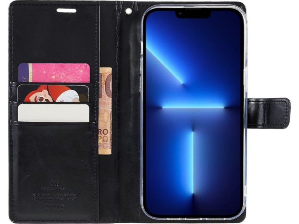 Ochranné pouzdro pro iPhone 14 Pro - Mercury, Bluemoon Diary Black