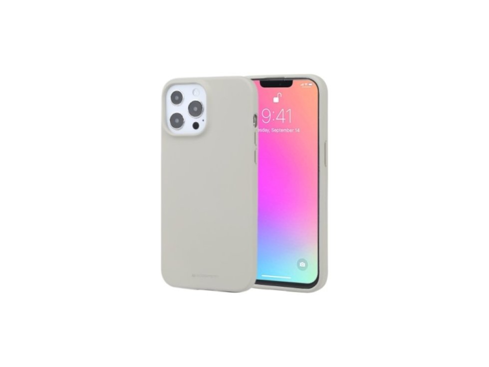 Ochranný kryt pro iPhone 13 Pro MAX - Mercury, Soft Feeling Stone