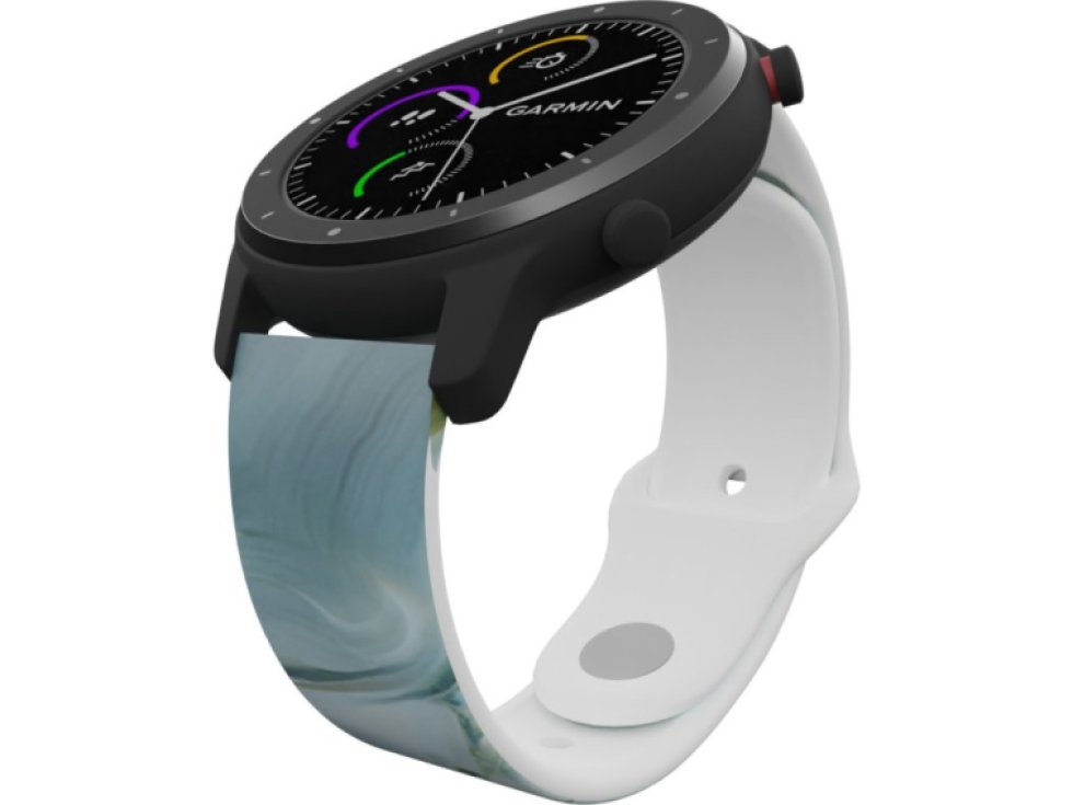 MODRO-ŠEDÝ MRAMOR řemínek 22 mm