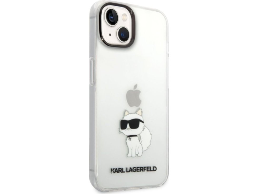Ochranný kryt pro iPhone 14 PLUS - Karl Lagerfeld, IML Choupette NFT Transparent KLHCP14MHNCHTCT