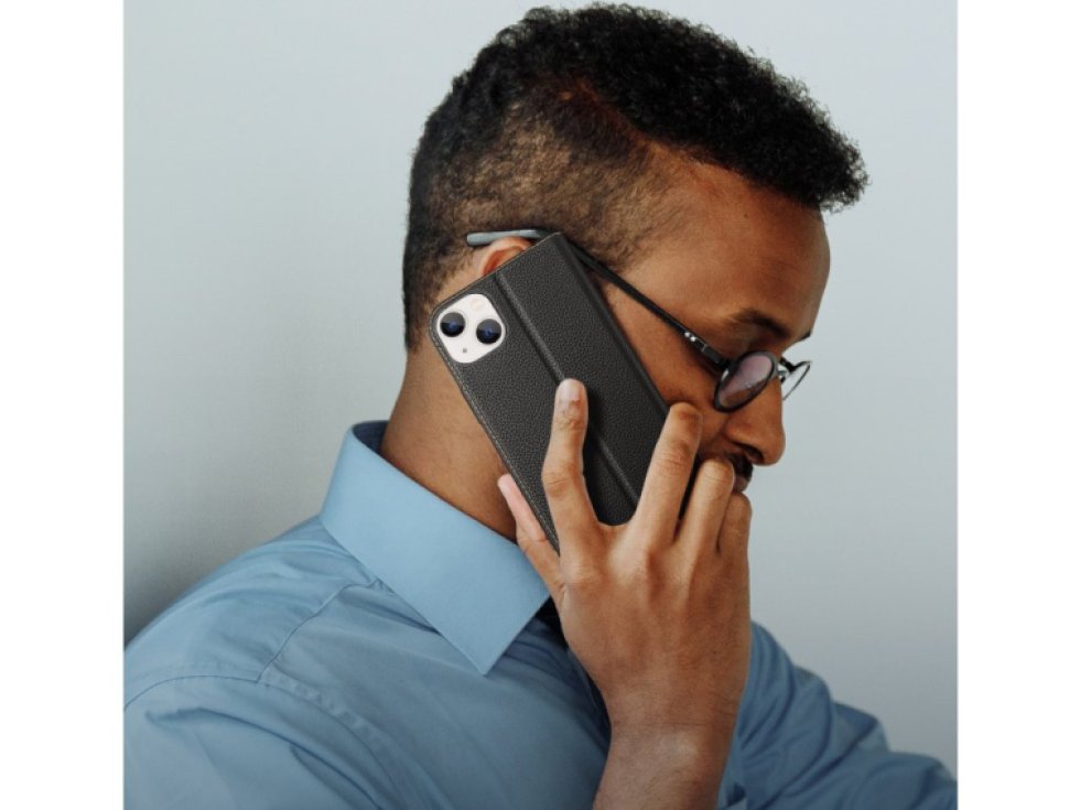 Knížkové pouzdro pro iPhone 14 PLUS - DuxDucis, SkinX2 Black