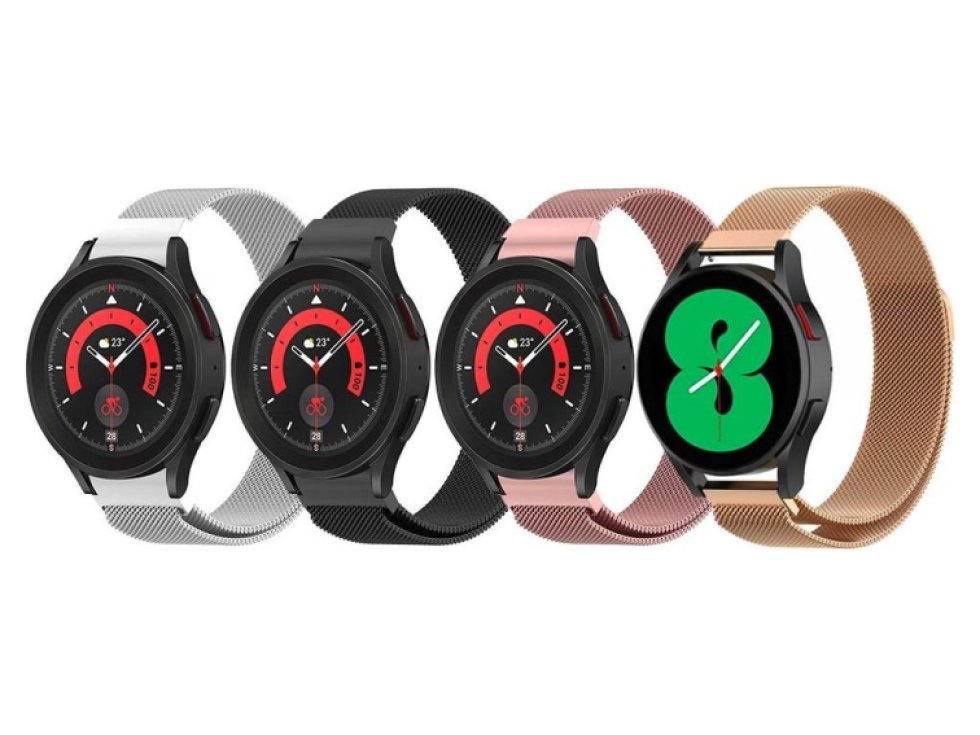 Elegantní řemínek v milánském stylu pro chytré hodinky 22mm