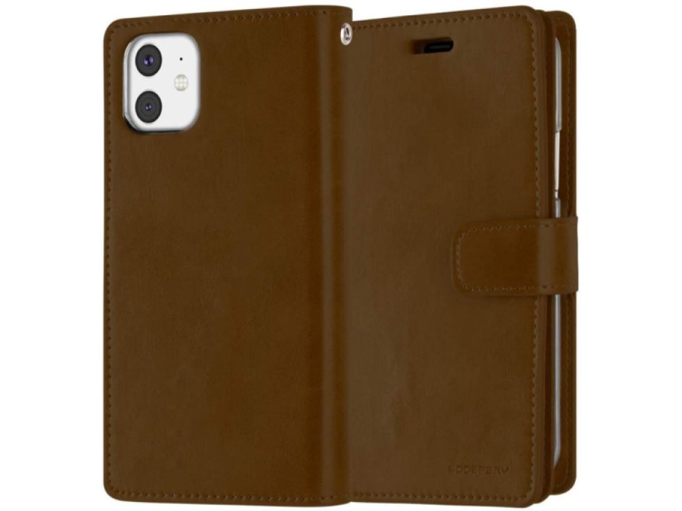 Knížkové pouzdro na iPhone 11 - Mercury, Mansoor Diary Brown