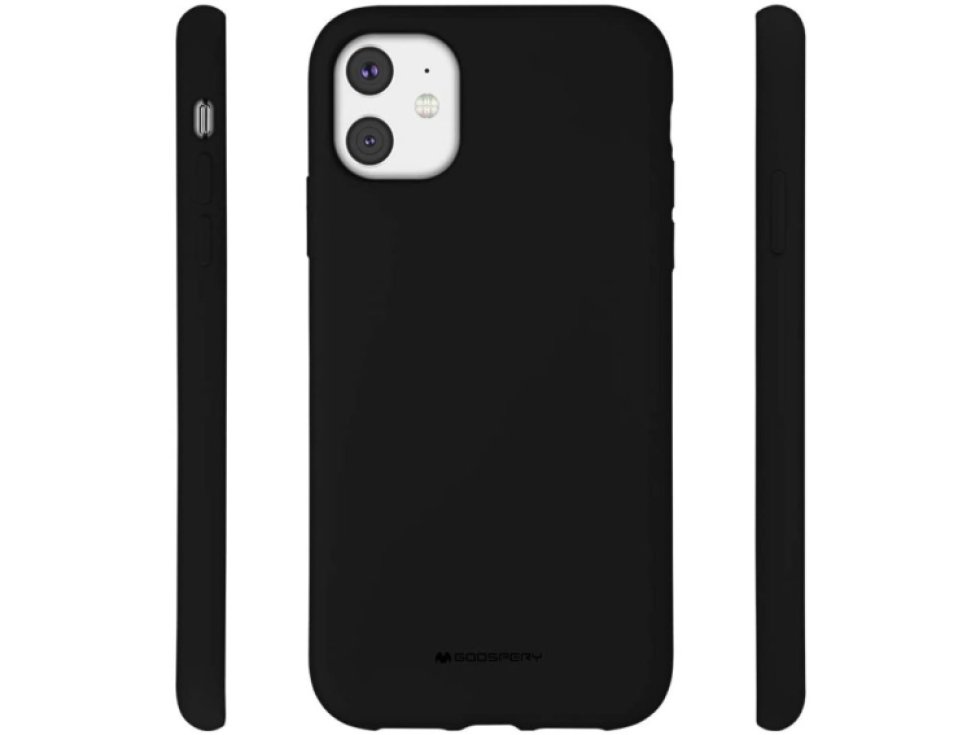 Ochranný kryt pro iPhone 11 - Mercury, Silicone Black