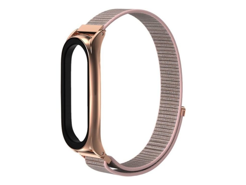 Nylon pro Xiaomi Mi Band 5 / 6 růžová