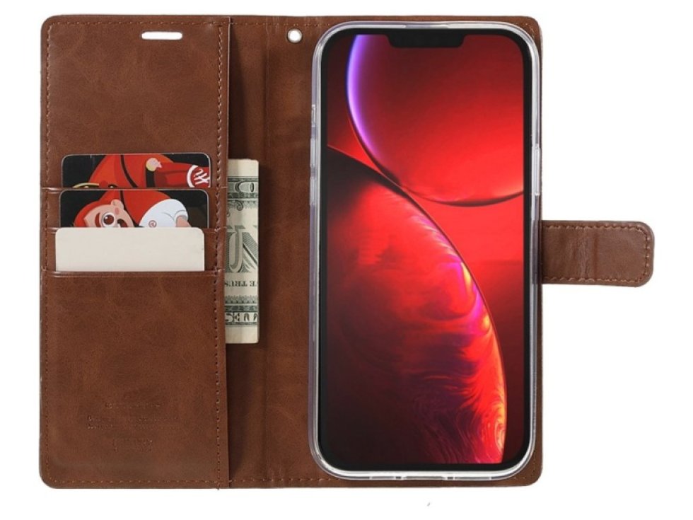 Ochranné pouzdro pro iPhone 13 Pro - Mercury, Bluemoon Diary Brown