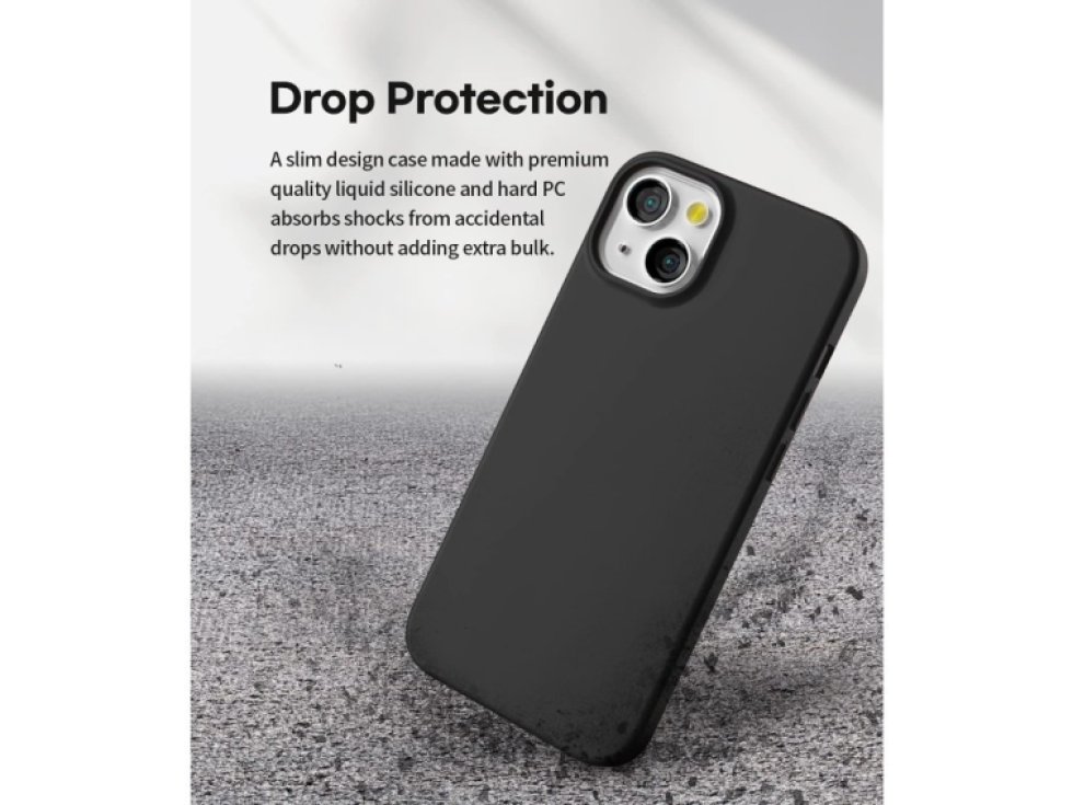 Ochranný kryt pro iPhone 13 mini - Mercury, Soft Feeling Black