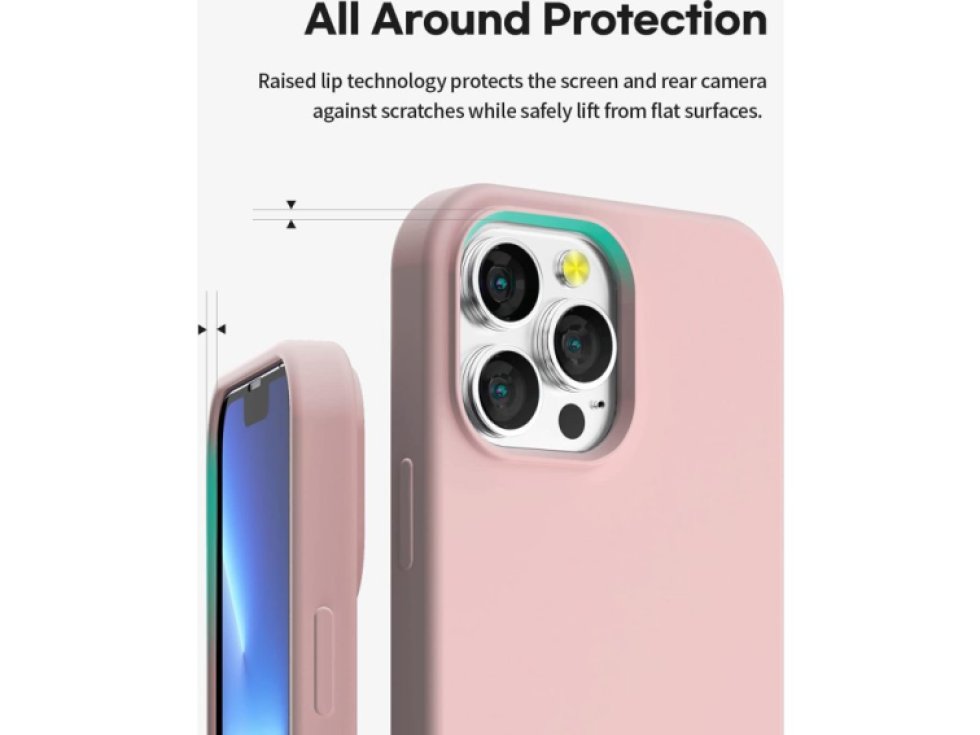 Ochranný kryt pro iPhone 13 Pro MAX - Mercury, Silicone Pink Sand