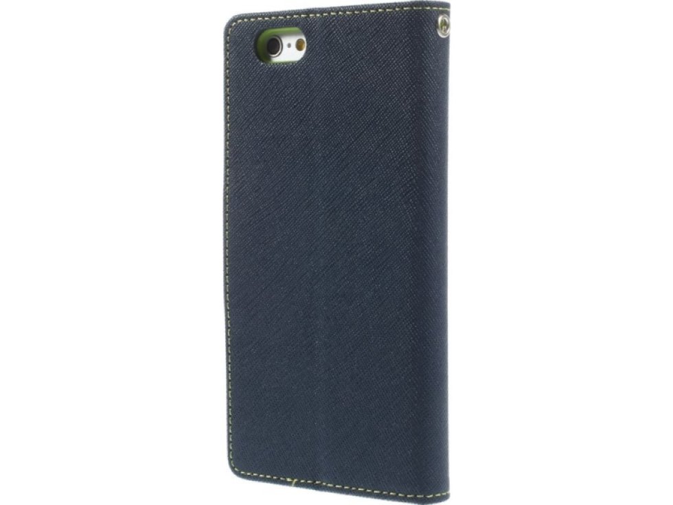 Pouzdro / kryt pro Apple iPhone 6 / 6S - Mercury, Fancy Diary Navy/Lime
