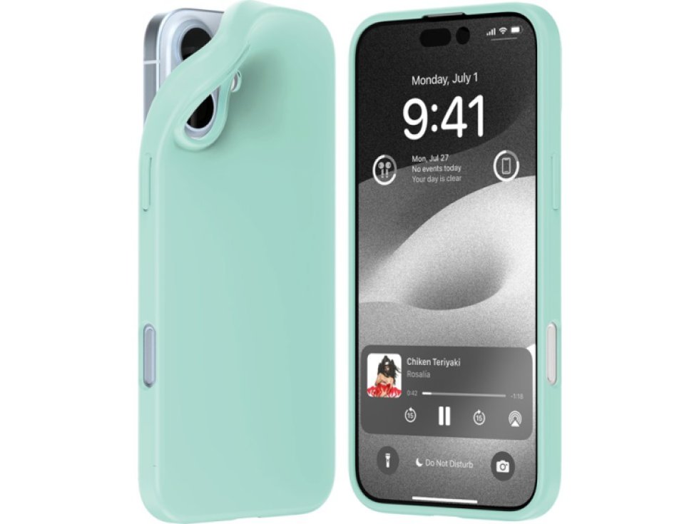 Ochranný kryt na iPhone 16 PLUS - Mercury, Soft Feeling Mint