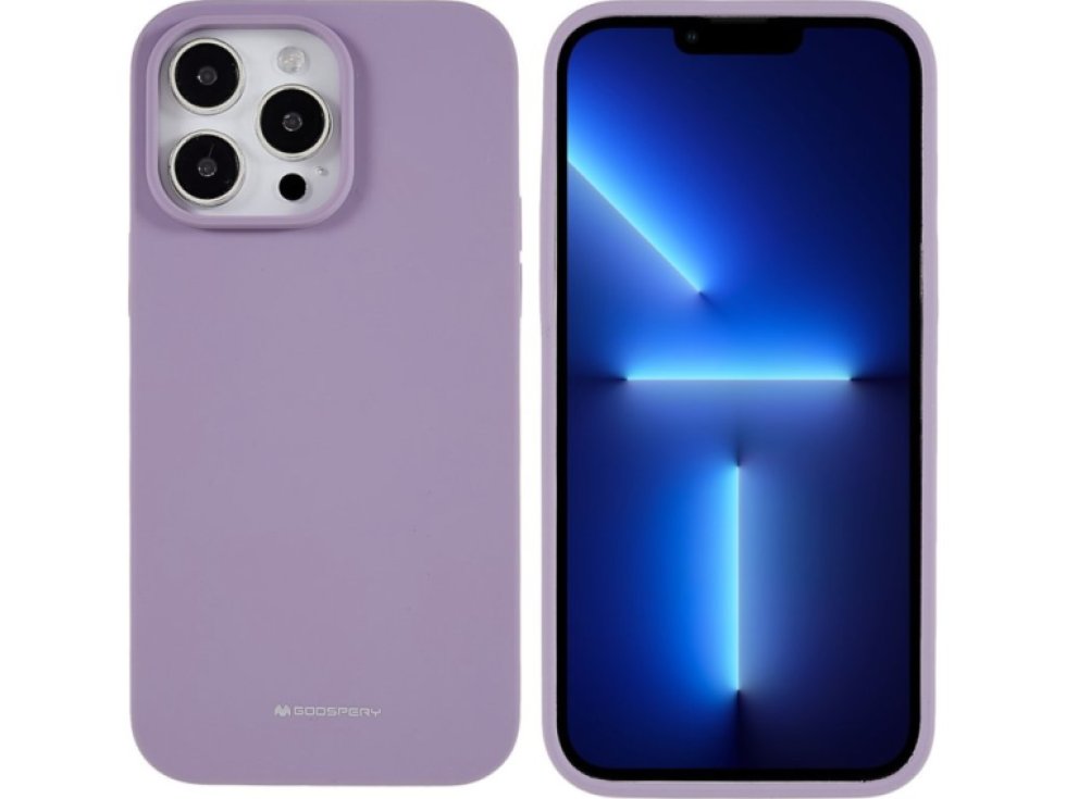 Ochranný kryt pro iPhone 14 Pro - Mercury, Silicone Purple
