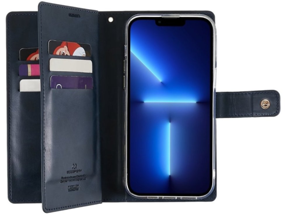 Ochranné pouzdro na iPhone 15 Pro - Mercury, Mansoor Diary Navy