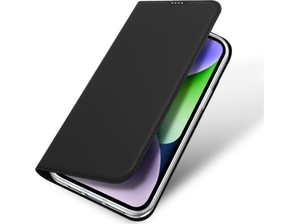 Knížkové pouzdro na iPhone 15 PLUS - DuxDucis, SkinPro Black
