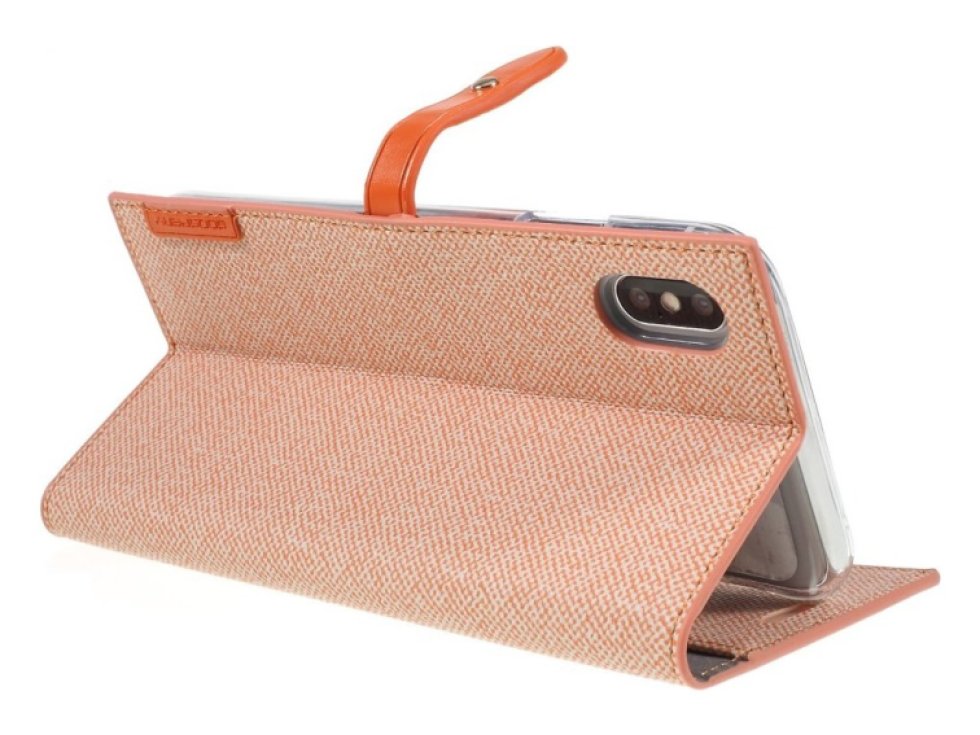 Pouzdro / kryt pro iPhone XS MAX - Mercury, Milano Diary Orange/Orange