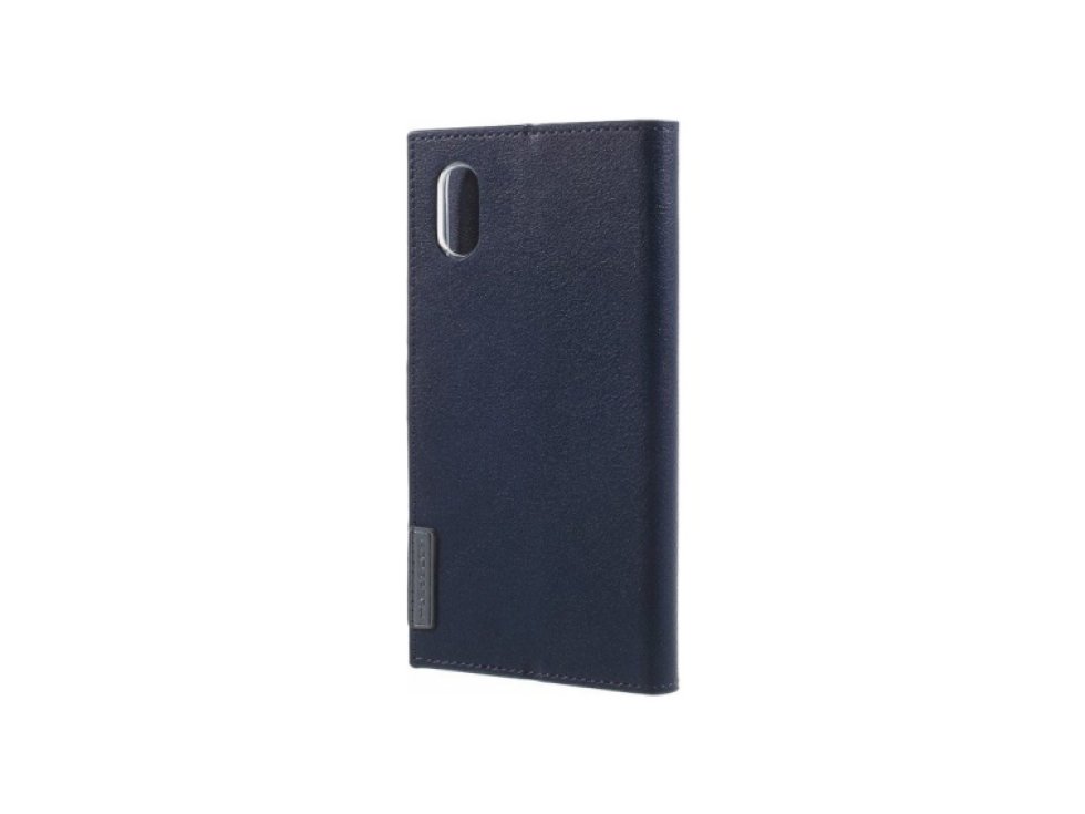 Pouzdro / kryt pro iPhone XS / X - Mercury, Romance Diary NAVY/GREY
