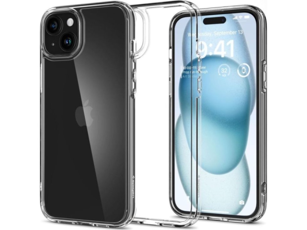 Ochranný kryt na iPhone 15 - Spigen, Ultra Hybrid Crystal Clear