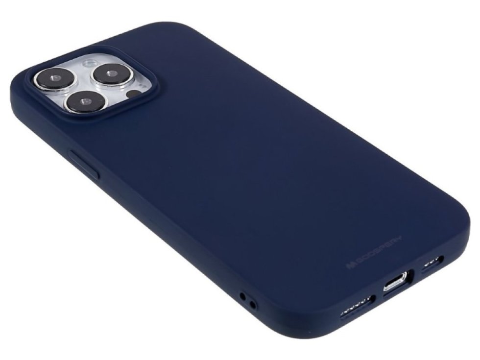 Ochranný kryt na iPhone 15 Pro MAX - Mercury, Soft Feeling Midnight Blue