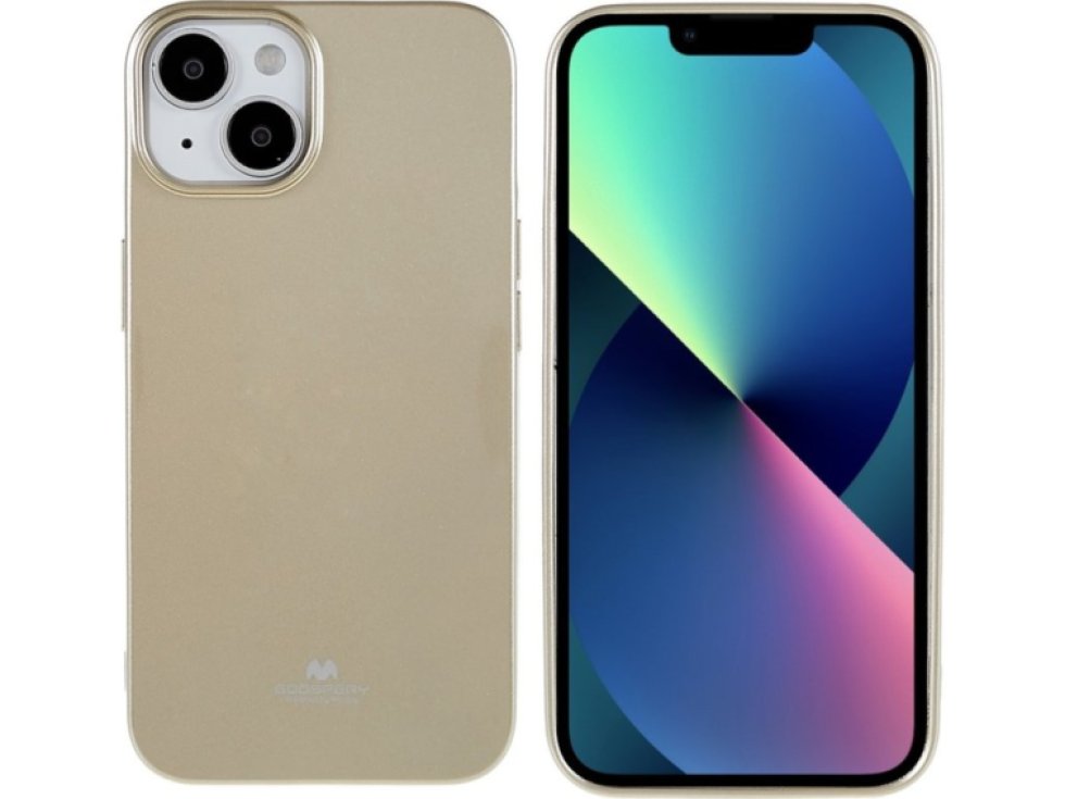 Ochranný kryt pro iPhone 14 PLUS - Mercury, Jelly Gold