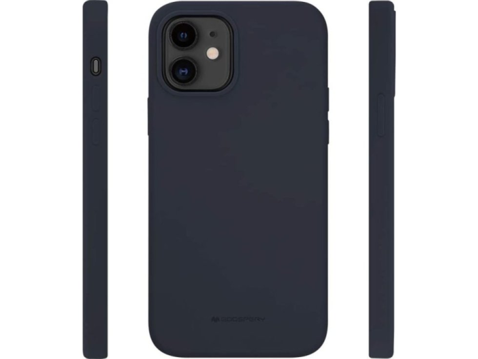 Ochranný kryt pro iPhone 12 / 12 Pro - Mercury, Silicone Navy