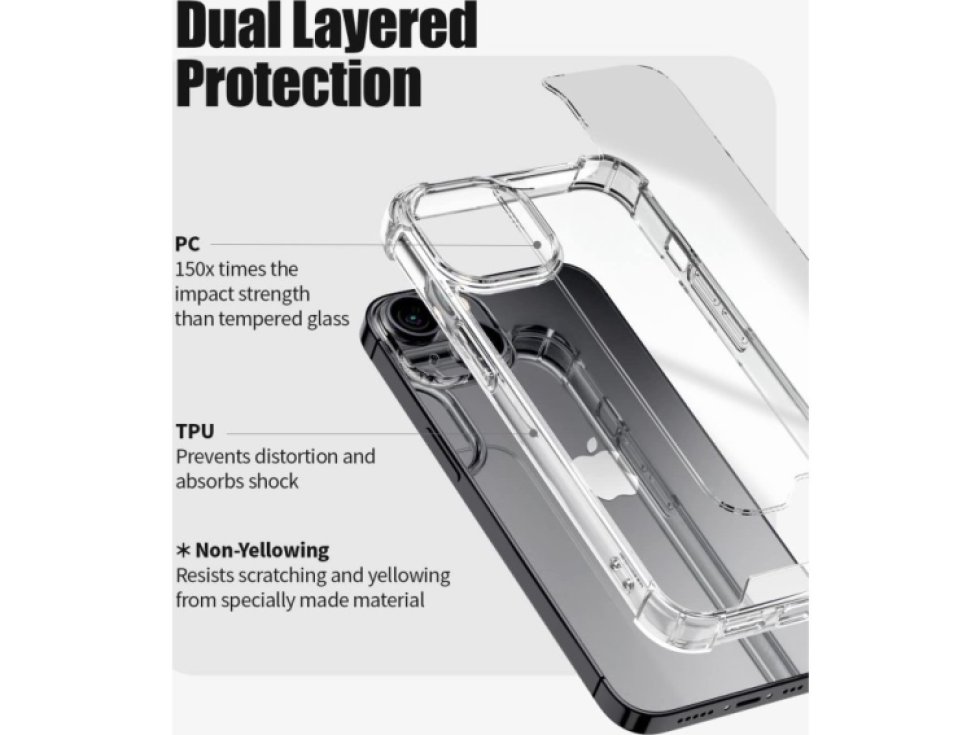 Ochranný kryt pro iPhone 14 - Mercury, SuperProtect Transparent