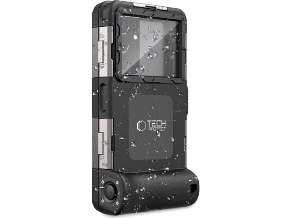 Univerzální voděodolné pouzdro - Tech-Protect, IPX8 Diving Waterproof Case Black