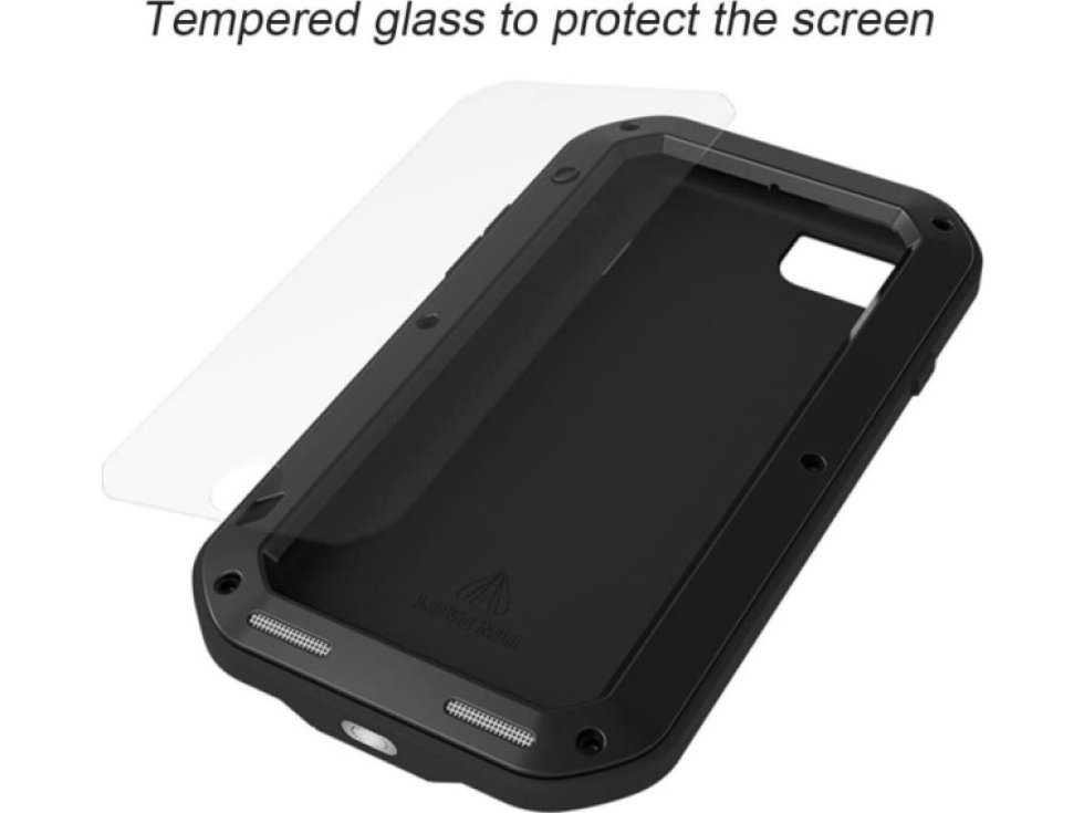 Ochranný kryt pro iPhone 7 / 8 / SE (2020/2022) - LOVE MEI, Powerful Black