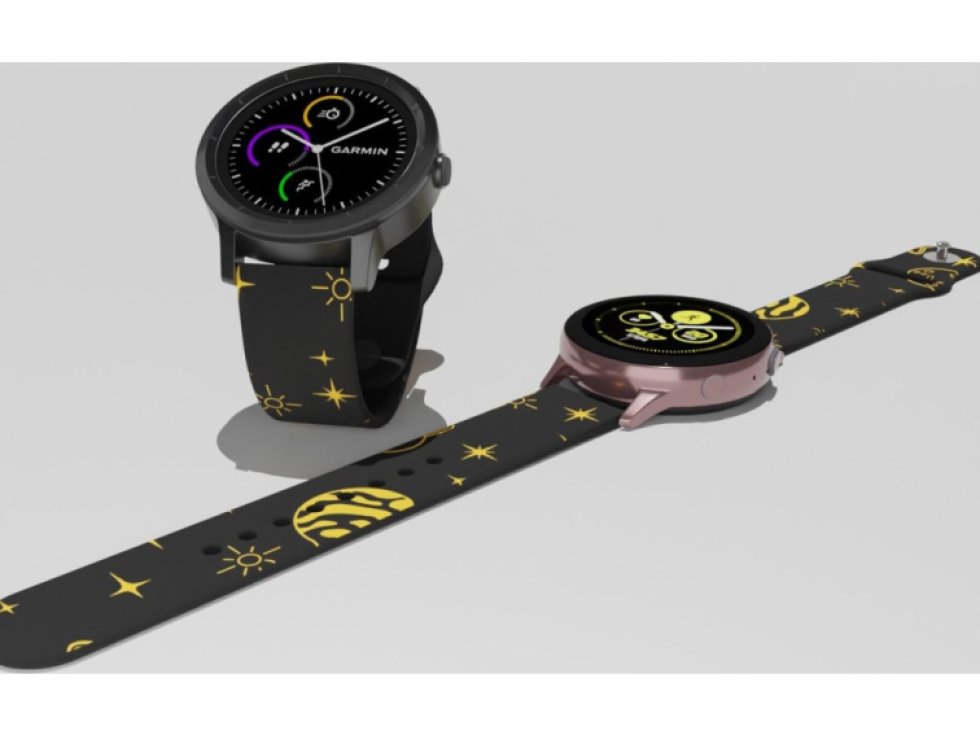 ŽLUTÉ PLANETKY řemínek 22 mm