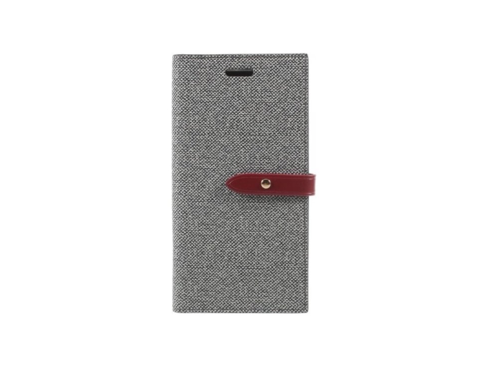 Pouzdro / kryt pro iPhone XS / X - Mercury, Milano Diary GREY/WINE