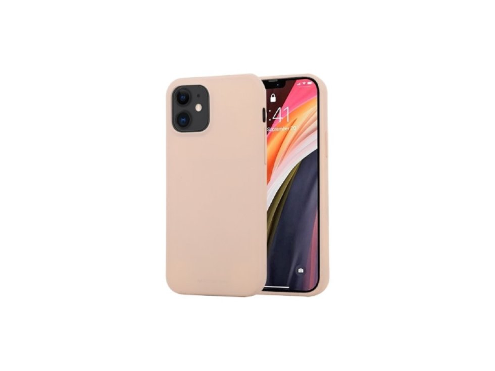 Ochranný kryt pro iPhone 12 mini - Mercury, Soft Feeling Pink Sand