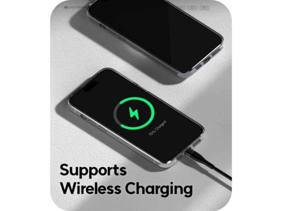 Ochranný kryt na iPhone 15 Pro MAX - Mercury, Jelly Transparent