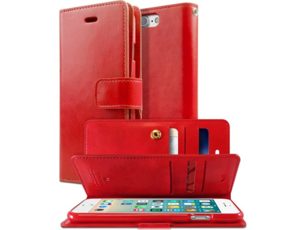 Knížkové pouzdro na iPhone 7 Plus / 8 Plus - Mercury, Mansoor Diary Red