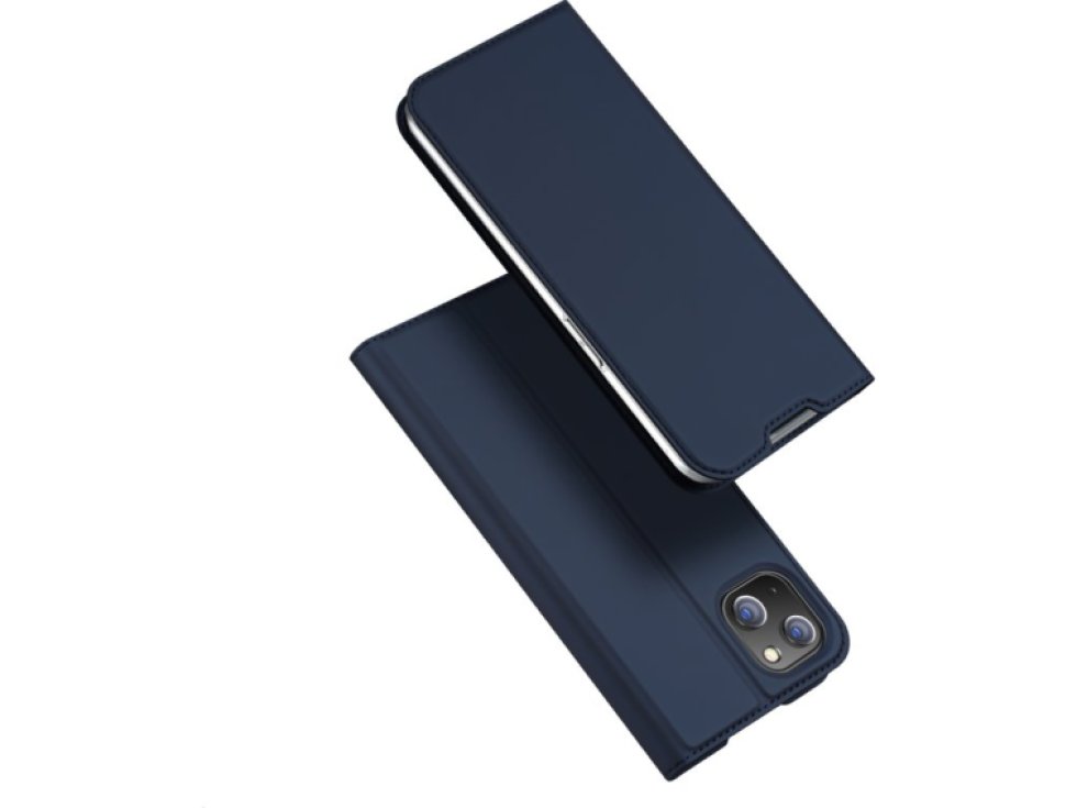 Knížkové pouzdro pro iPhone 14 PLUS - DuxDucis, SkinPro Blue