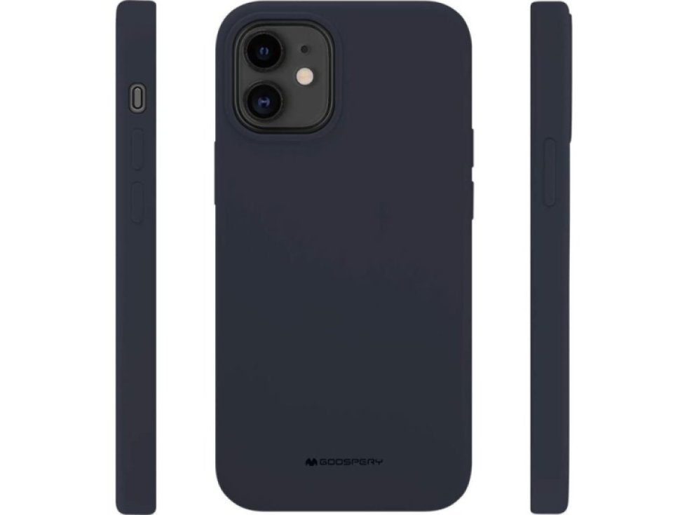 Ochranný kryt pro iPhone 12 mini - Mercury, Silicone Navy