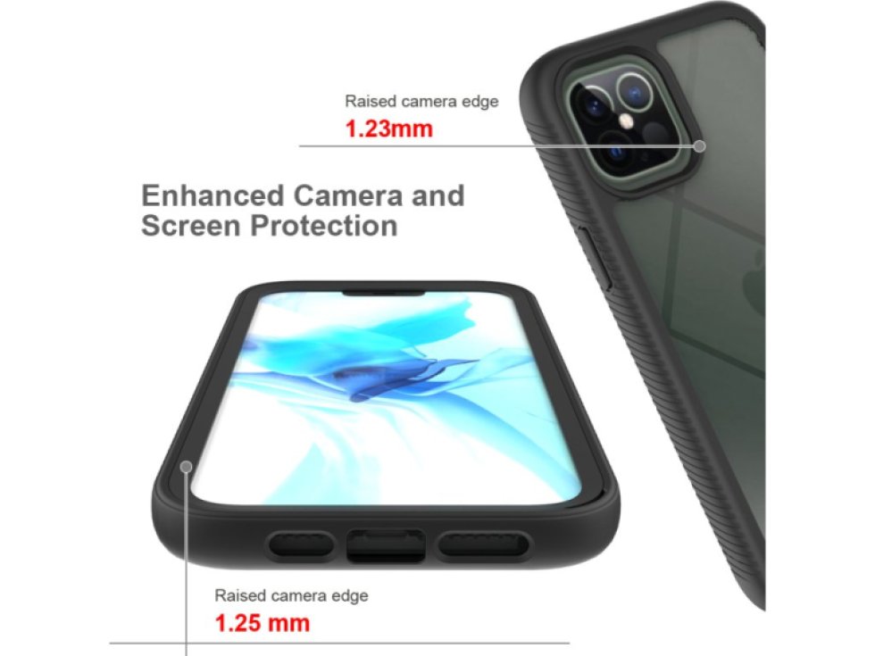 Ochranný kryt pro iPhone 12 Pro MAX - Shockproof Black