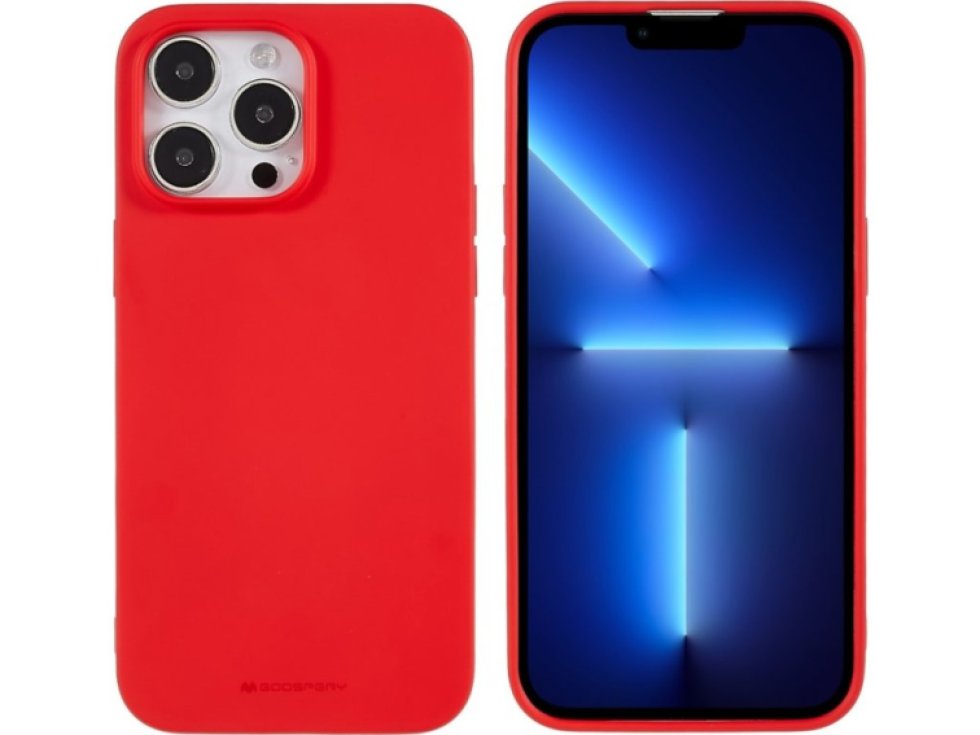 Ochranný kryt na iPhone 15 Pro MAX - Mercury, Soft Feeling Red