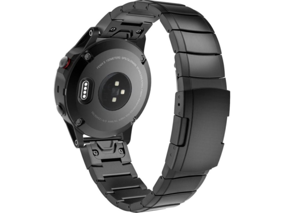 Řemínek pro Garmin Fenix 3 / 5X / 3HR / 5X PLUS / 6X / 6X PRO / 7X - Tech-Protect, SteelBand Black