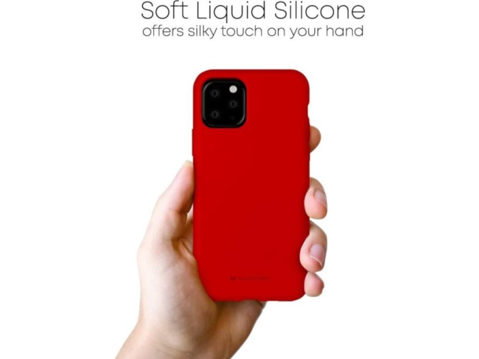 Ochranný kryt pro iPhone 11 Pro - Mercury, Silicone Red