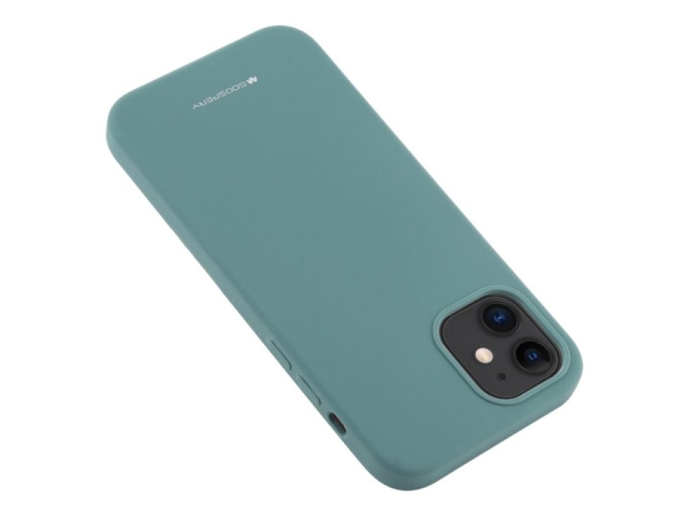 Ochranný kryt pro iPhone 12 mini - Mercury, Silicone Green