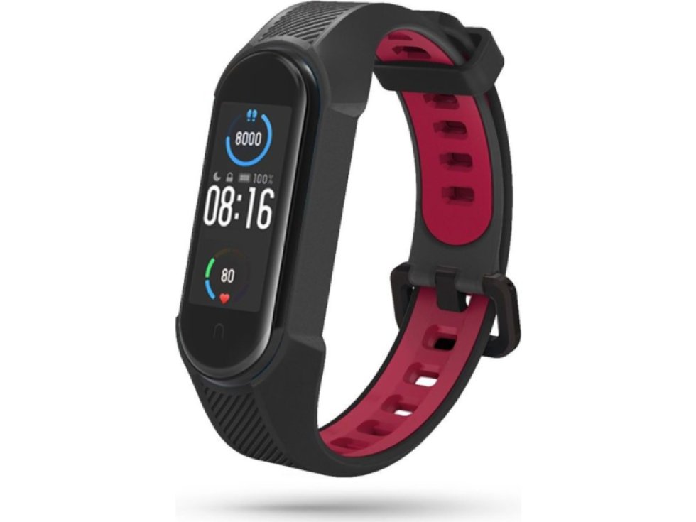 Armour pro Xiaomi Mi Band 5 / 6 6216990211591 černočervená