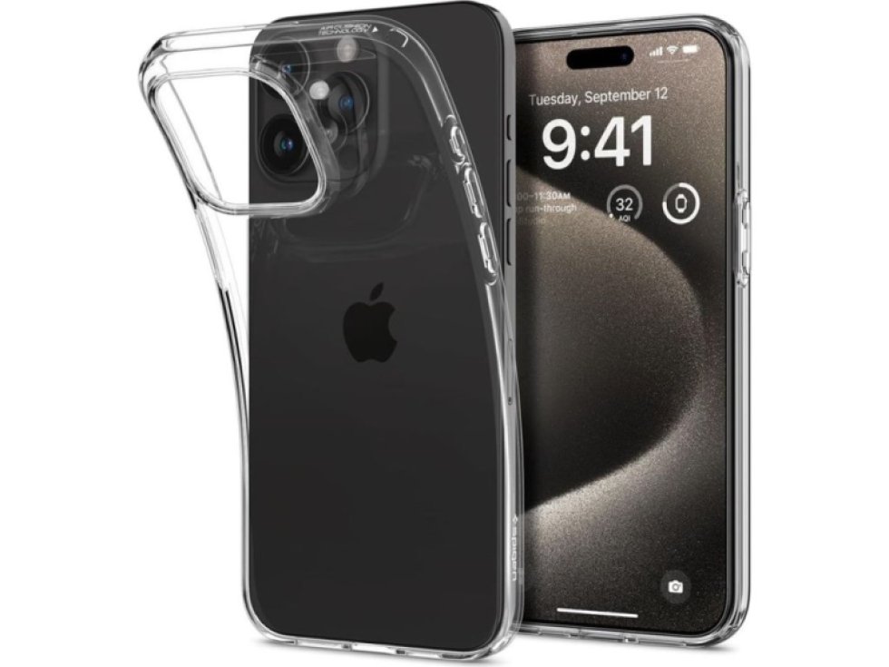 Ochranný kryt na iPhone 15 Pro MAX - Spigen, Liquid Crystal Crystal Clear